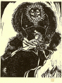 M. Kuwata print: Demon and a Boy
